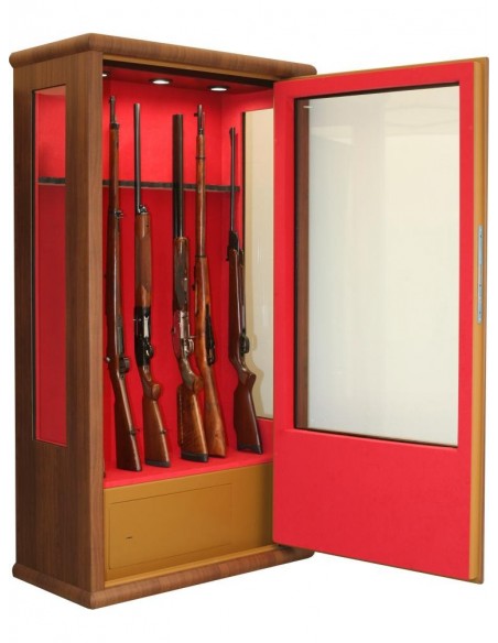 Armoire À Fusils Infac Vitrine Couleur Bois LV90 14 Armes