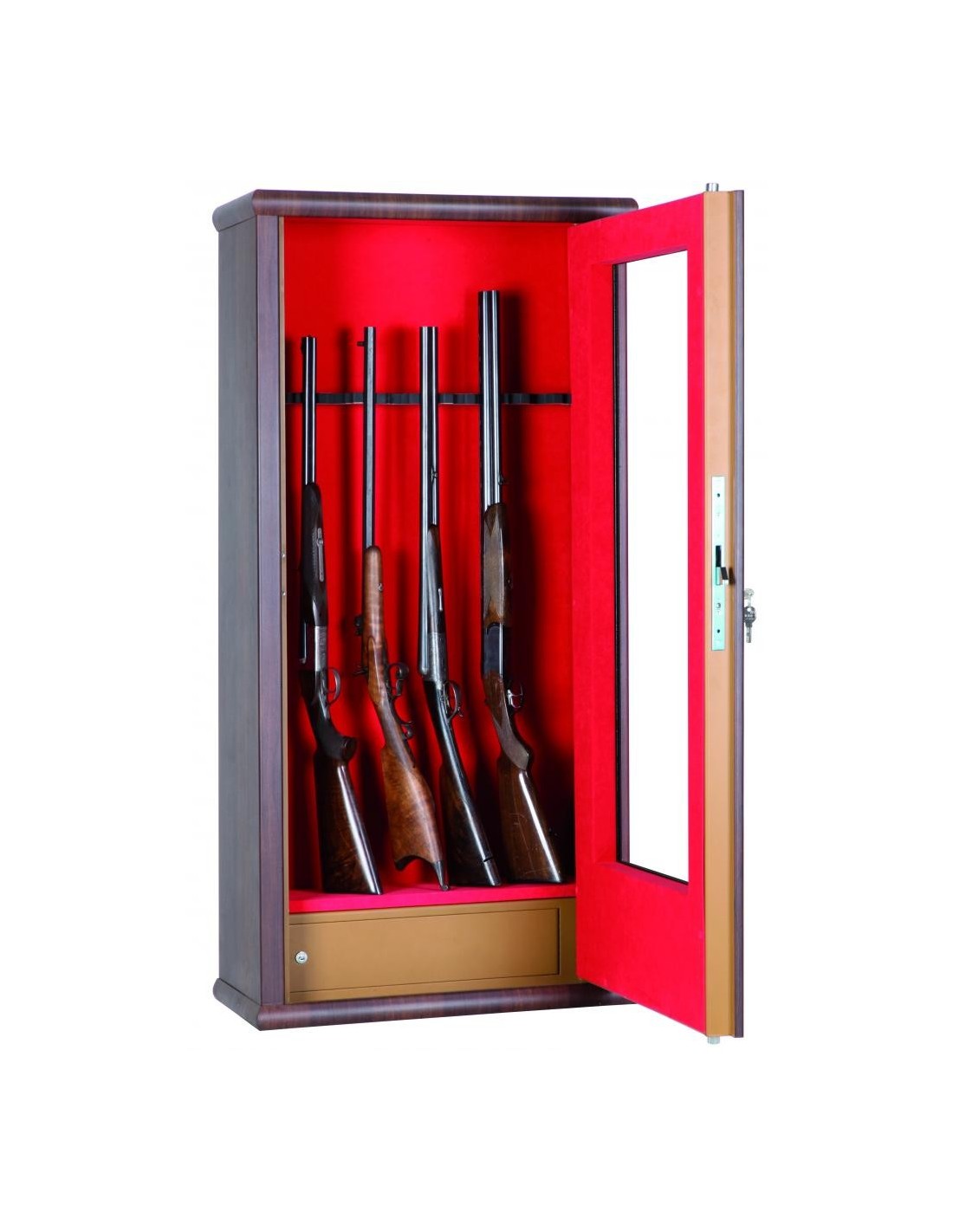 Armoire À Fusils Infac Vitrine Couleur Bois LV12 - 12 Armes