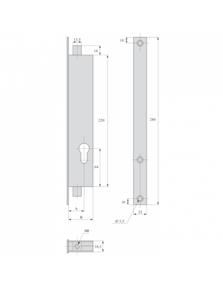 Stremler Assa Abloy Serrure Larder Points Tringles