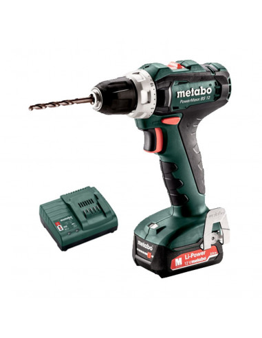 Perceuse Visseuse Metabo Bs12 Powermaxx 12v 1bat. 2ah