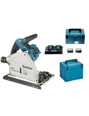 Scie Plongeante 36v Makita 2x5ah Dsp600pt2j Makpac