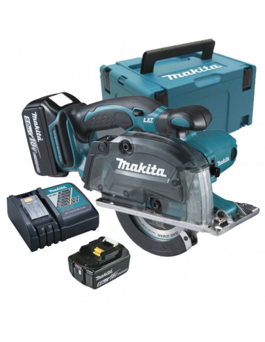 Scie Circulaire À Métaux 18v Makita 2x5ah Dcs552rtj Makpac